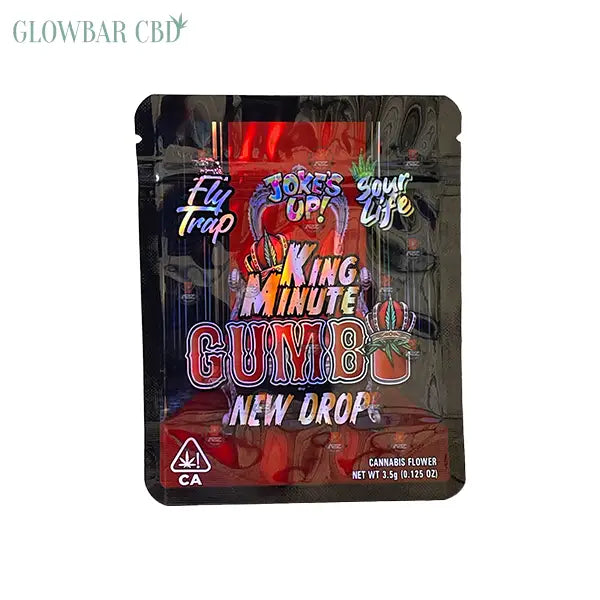 Mylar Gumbo Printed Zip Bag 3.5g Large - x1 / Gumbo King