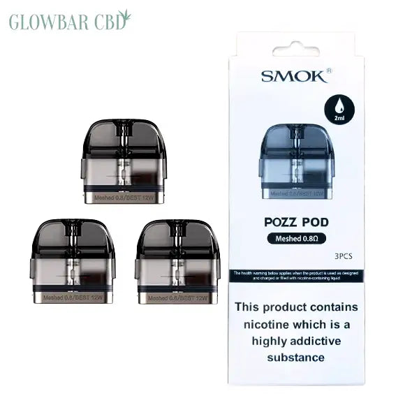 Smok Pozz 2ml Replacement Pods - 0.8Ω - Vaping Products
