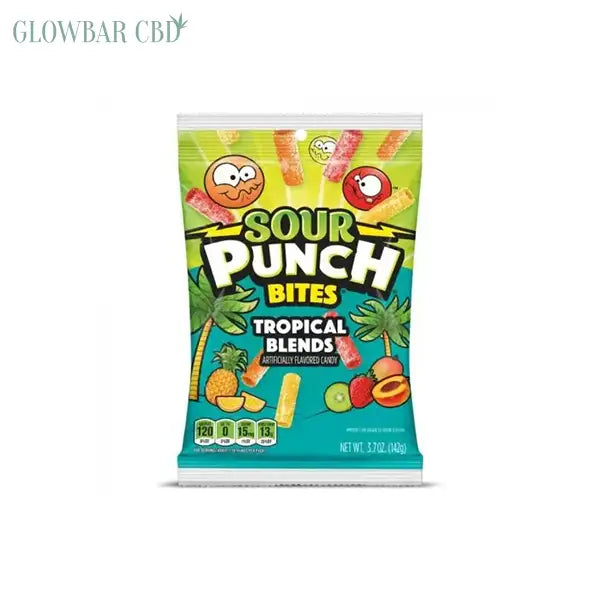 USA Sour Punch Bites Tropical Blends Share Bags - 142g