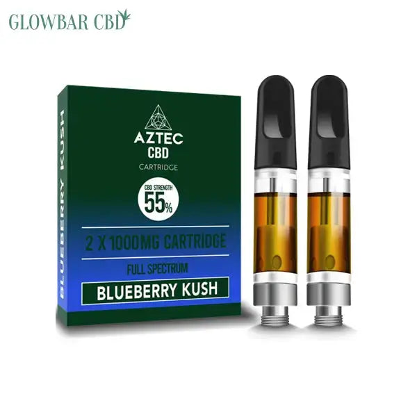 Shop Aztec CBD 2 x 1000mg Cartridge Kit - 1ml - £55.09 - Glow Bar