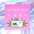 CBD moisturizer jar with cannabis leaf imagery on pink background.