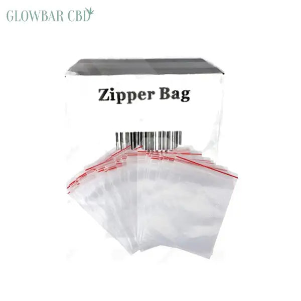 Zipper Branded 45mm x 35mm Clear Baggies - Smoking Products