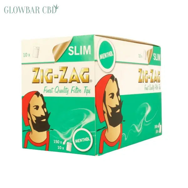 150 Zig - Zag Menthol Filter Tips - Pack of 10 Bags