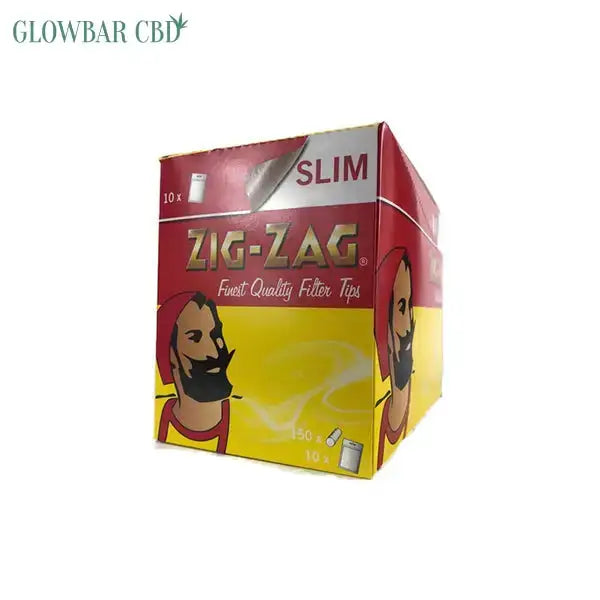 150 Zig-Zag Slimline Filter Tips - Pack of 10 Bags Smoking
