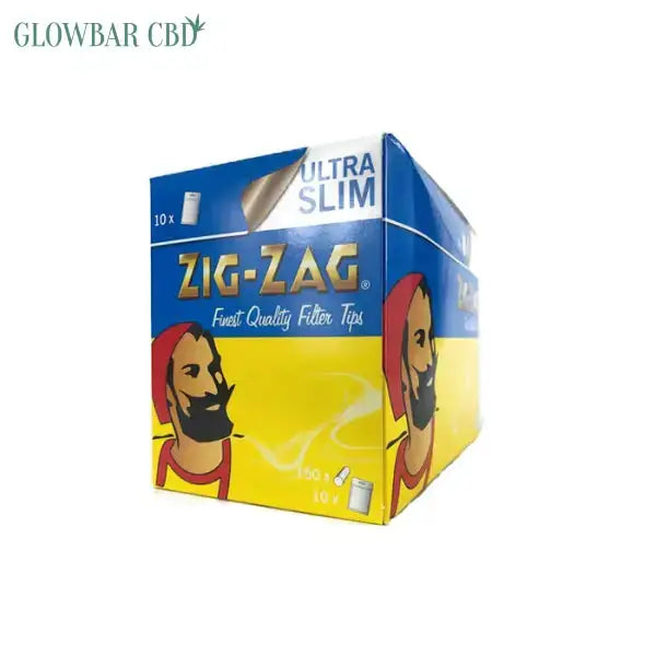 150 Zig-Zag Ultra Slim Filter Tips - Pack of 10 Bags -