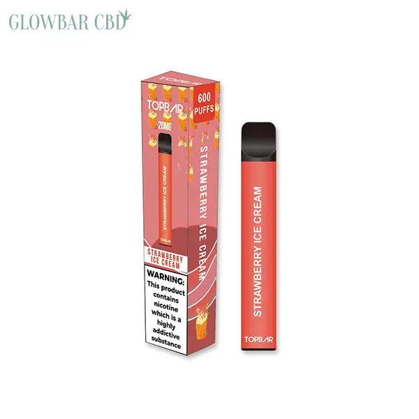 20mg Top Bar EE 600 Disposable Vape Device 600 Puffs -