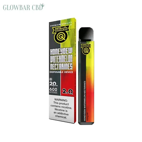 20mg Billiards Q Tricks Shot Disposable Vape Device 600