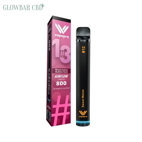 Shop 20mg Vapepro Disposable Vape Device 800 Puffs 3.45 Glow