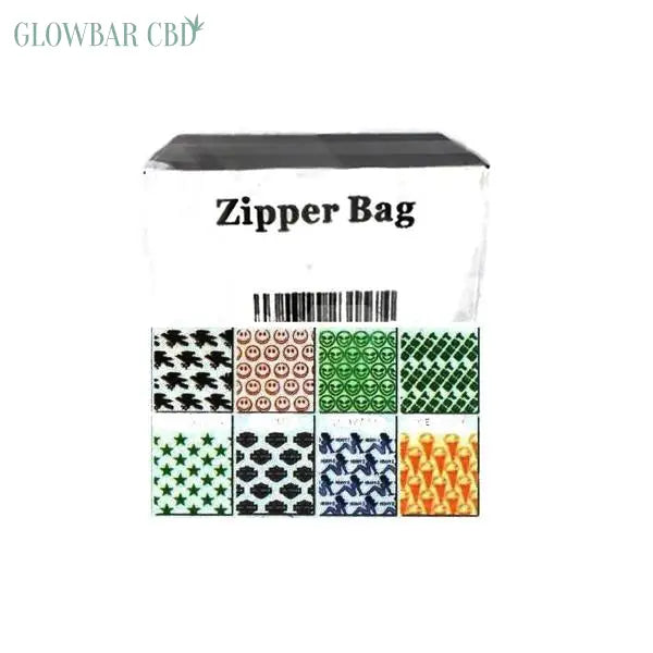 5 x Zipper Branded 2 x 2S Printed Crown Baggies - Smoking