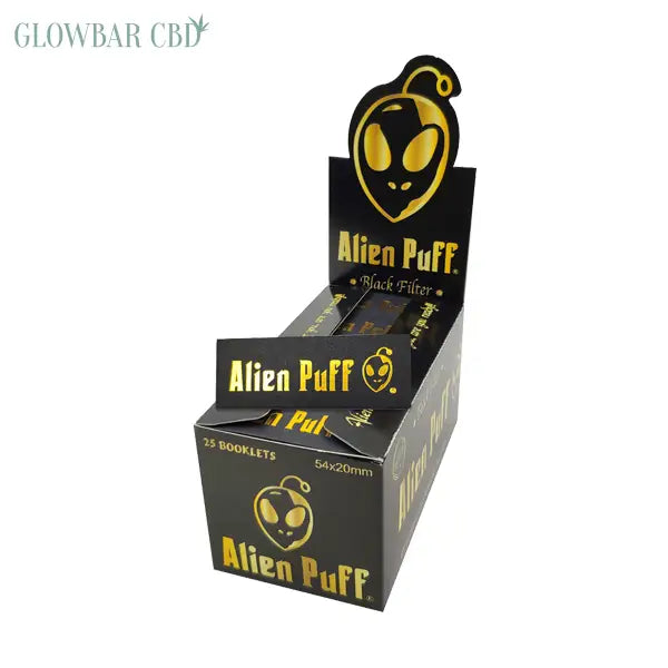 50 Alien Puff Black &amp; Gold Filter Tips - Smoking Products