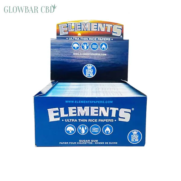 50 Elements King Size Slim Ultra Thin Papers - Smoking