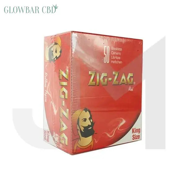 50 Zig - Zag Red King Size Rolling Papers - Smoking Products