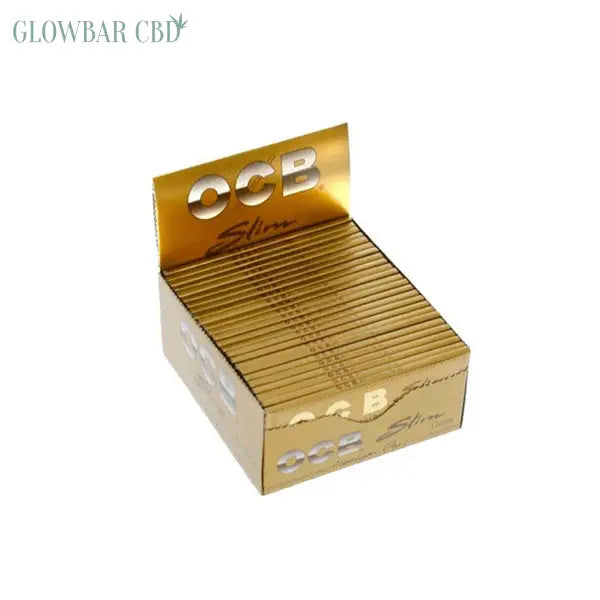 50 OCB Premium King Size Slim Gold Papers - Smoking Products