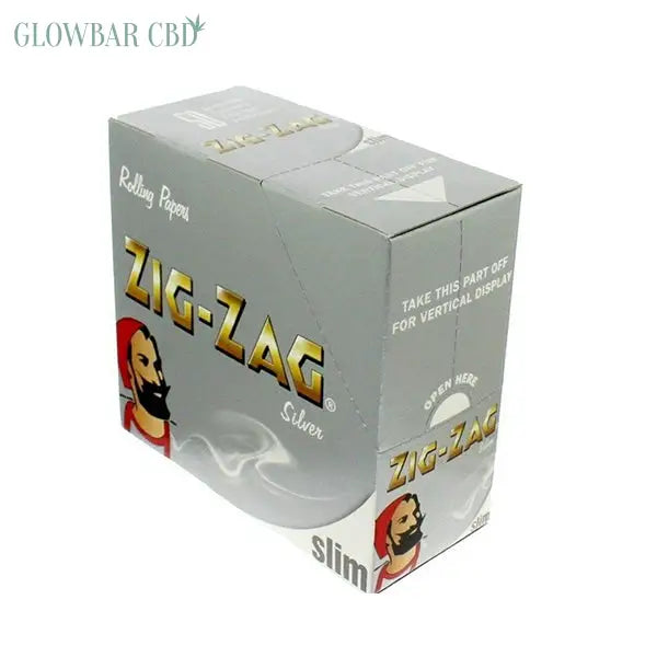 50 Zig - Zag Silver King Size Slim Rolling Papers - Smoking
