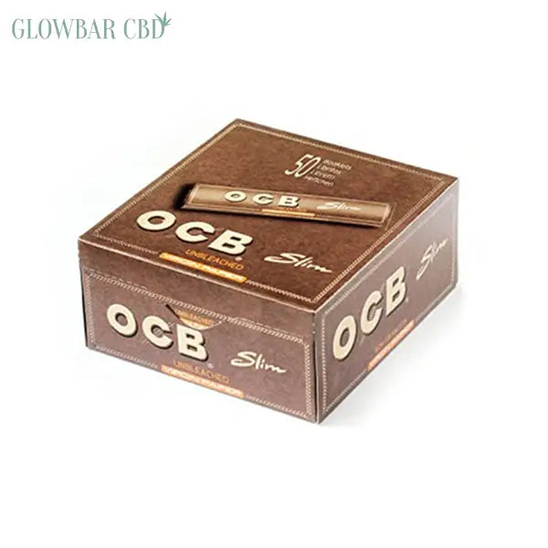 50 OCB Virgin King Size Unbleached Rolling Papers - Smoking