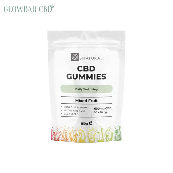 Bnatural 600mg Broad Spectrum CBD Mixed Fruit Gummies - 30