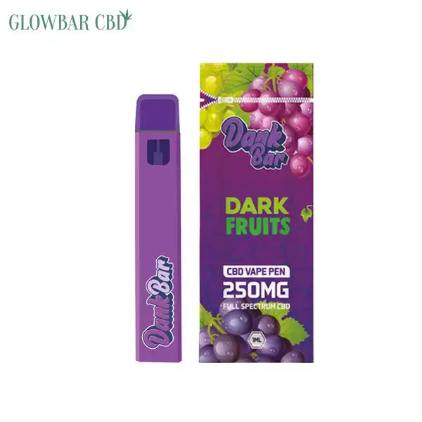 Shop Dank Bar 250mg Full Spectrum CBD Vape Disposable by Purple Dank - 12 -  Glow Bar London