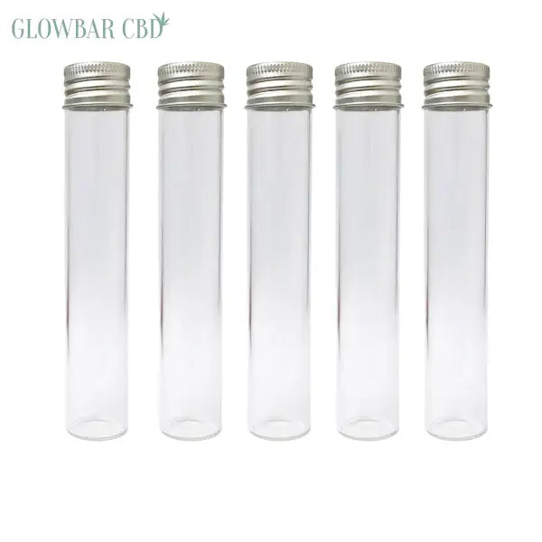 Glass Tube Joint Holder - With Silver Cap - Smoking Products