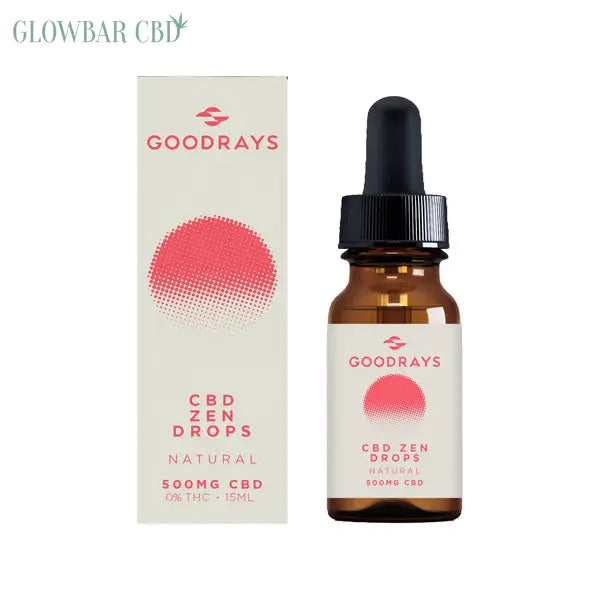 Goodrays 500mg CBD Natural Zen Drops - 15ml - CBD Products