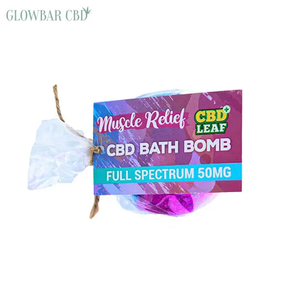 CBD Leaf 100mg CBD Bath Bomb - Muscle Relief - CBD Products