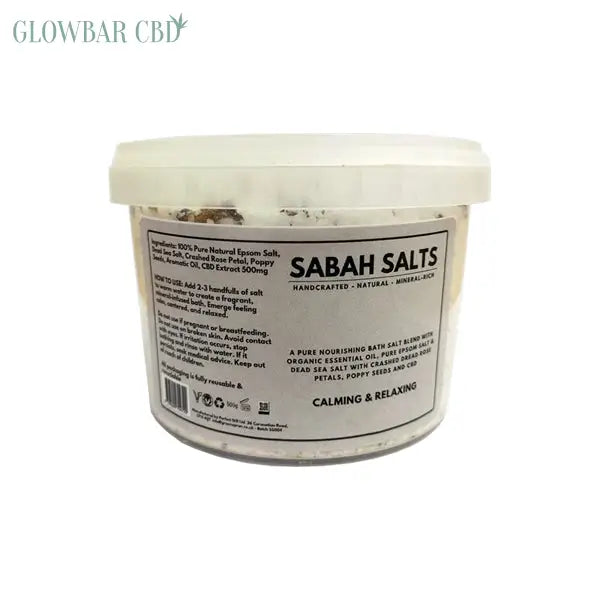 Sabah 500mg CBD Calming &amp; Relaxing Bath Salts - CBD Products