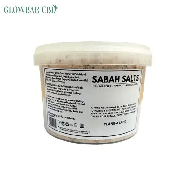 Sabah 500mg CBD Ylang Ylang Bath Salts - CBD Products