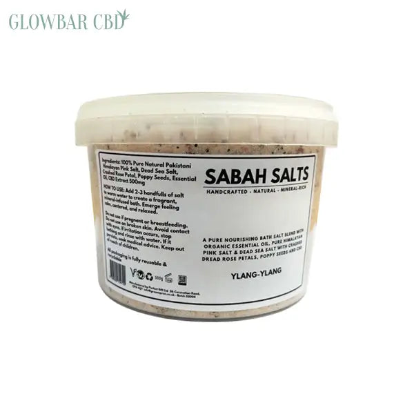 Sabah 500mg CBD Ylang Ylang Bath Salts - CBD Products