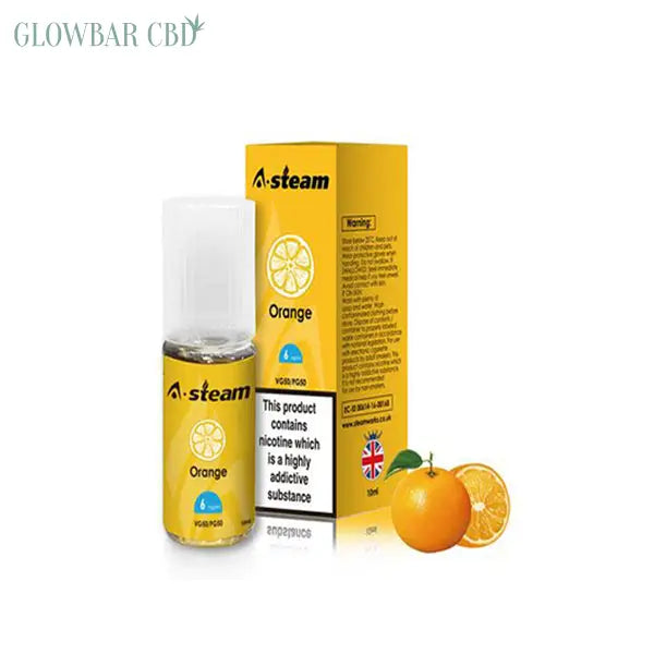 A-Steam Fruit Flavours 6MG 10ML (50VG/50PG) - Orange