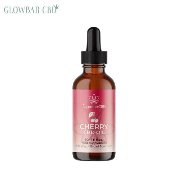 Supreme CBD 1000mg Broad Spectrum Cherry CBD Oil - 30ml