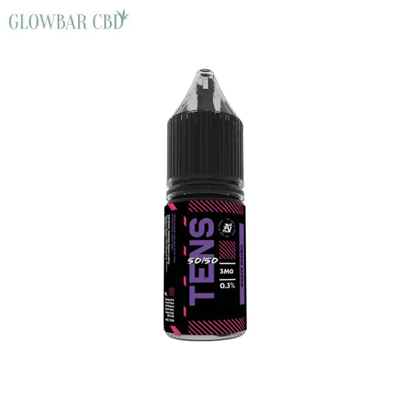 3mg Tens 50/50 10ml (50VG/50PG) - Pack Of 10 - Vaping